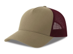 Casquette 5 pans style trucker en coton