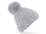 Bonnet verbier grosse maille pop pom