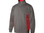 Sweat bicolore col zippé