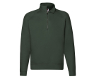 Sweat manches raglan col zippé