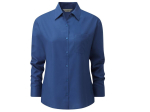 Ladies' long sleeve classic polycotton poplin shirt