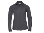Ladies' long sleeve classic polycotton poplin shirt