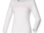 Tee-shirt stretch femme manches longues