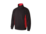 Sweat bicolore col zippé