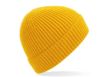 Bonnet en maille côtelée