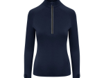 Tee-shirt de sport femme col zippé