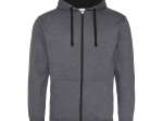 Sweat capuche zippé contrasté