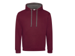 Sweat capuche contrastée