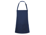 Tablier à bavette court avec boucle et poche