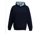 Sweat enfant capuche contrastée