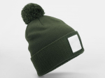Bonnet avec pompon et patch