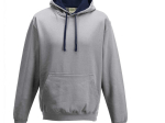 Sweat capuche contrastée
