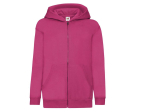 Sweat capuche grand zip enfant