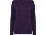 Pull col v femme
