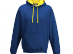 Sweat capuche contrastée