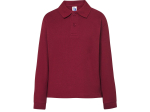 Polo piqué enfant manches longues