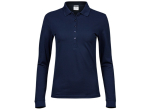 Polo stretch manches longues femme