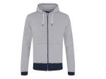 Sweat capuche zippé en coton régénéré