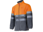 Veste polaire bicolore haute visibilité