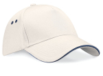 Casquette 5 panneaux bicolore