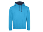 Sweat capuche contrastée