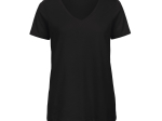 Tee-shirt femme col v en coton bio