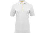 Polo femme boutons contrastés