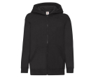 Sweat capuche grand zip enfant