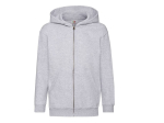 Sweat capuche grand zip enfant