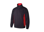 Sweat bicolore col zippé