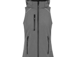 Bodywarmer femme en softshell avec capuche