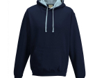 Sweat capuche contrastée