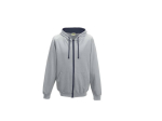 Sweat capuche zippé contrasté