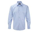 Men's long sleeve tailored herringbone shirt