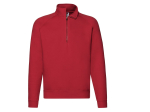 Sweat manches raglan col zippé