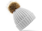 Bonnet grosse maille pop pom