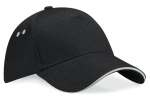Casquette 5 panneaux bicolore