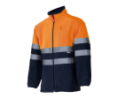 Veste polaire bicolore haute visibilité