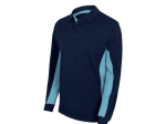 Polo bicolore manches longues