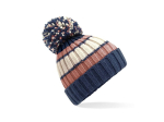 Bonnet rayé avec pompon