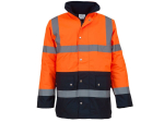 Parka bicolore haute visibilité