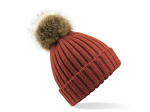 Bonnet grosse maille pop pom