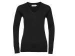Pull col v femme