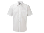 Men's short sleeve classic polycotton poplin shirt
