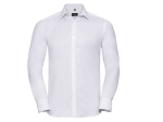Men's long sleeve tailored herringbone shirt