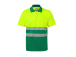 Polo bicolore manches courtes haute visibilité