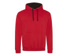 Sweat capuche contrastée