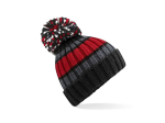 Bonnet rayé avec pompon