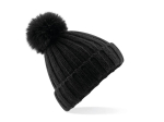 Bonnet verbier grosse maille pop pom