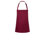 Tablier à bavette court avec boucle et poche